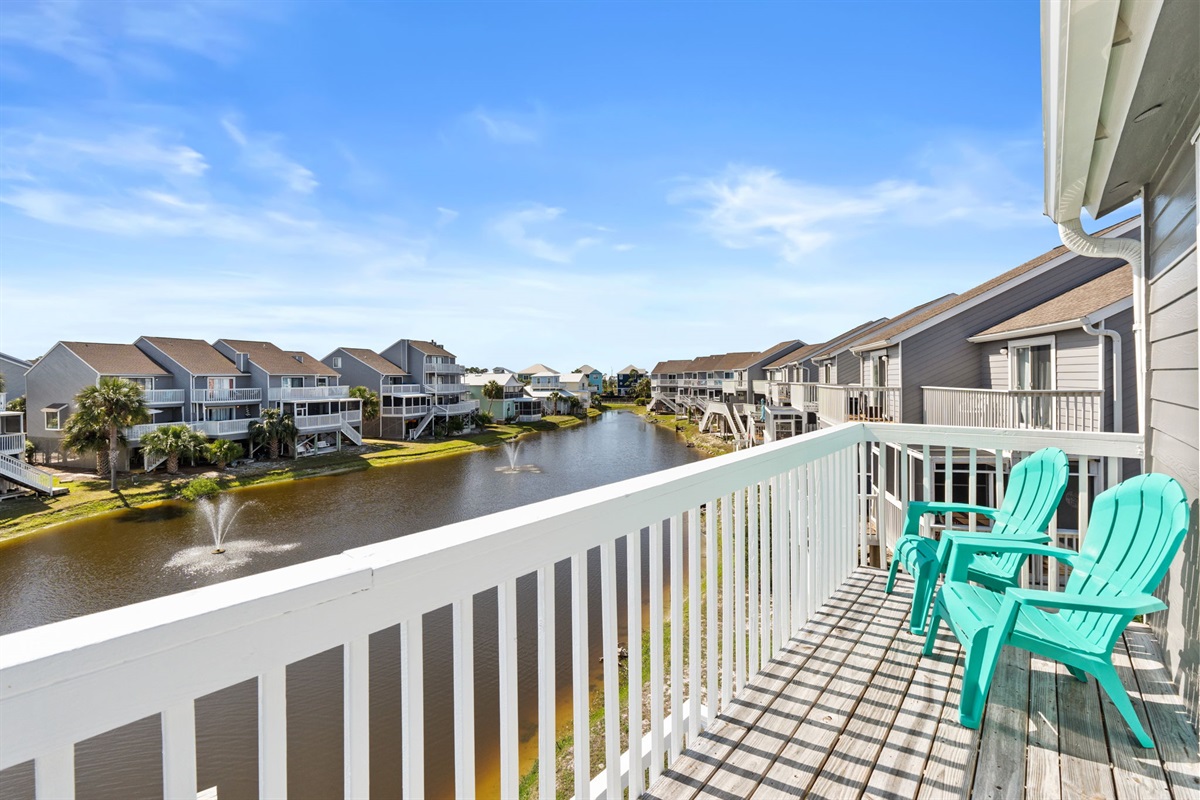Deck off primary bedroom