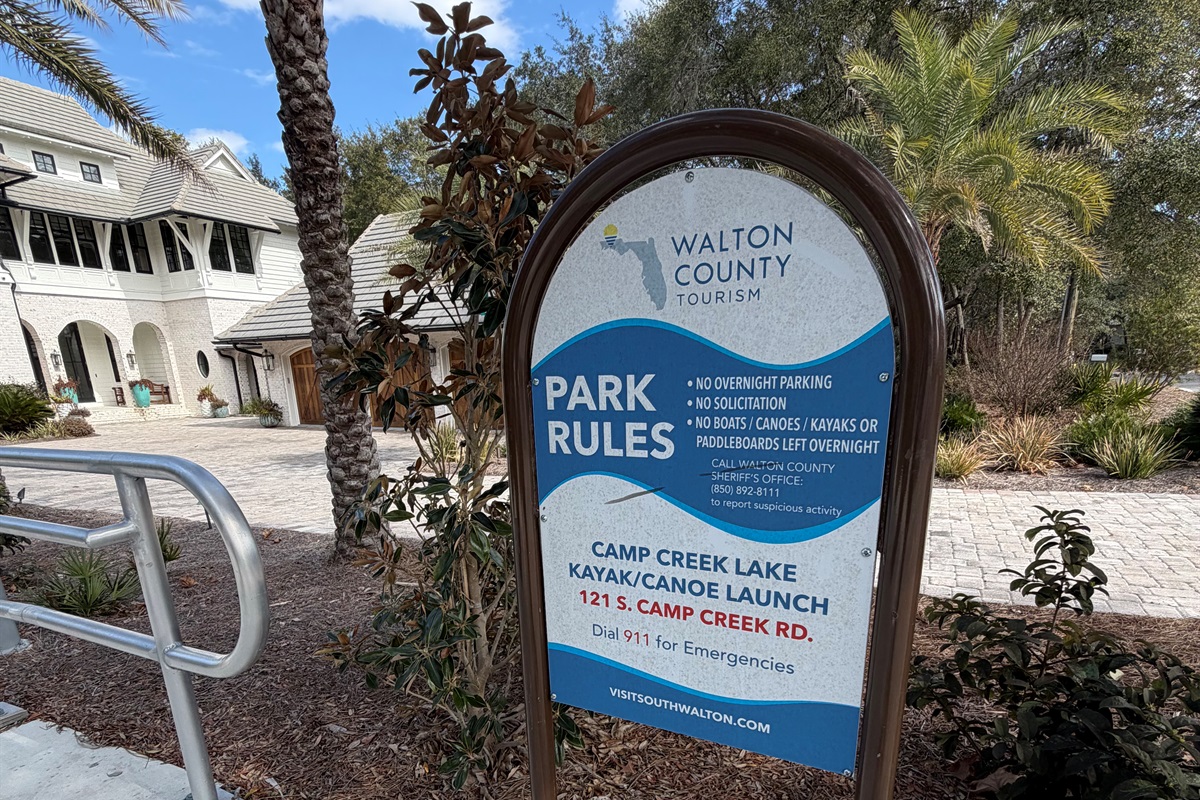 Camp Creek Lake Kayak/Canoe Launch Entrance