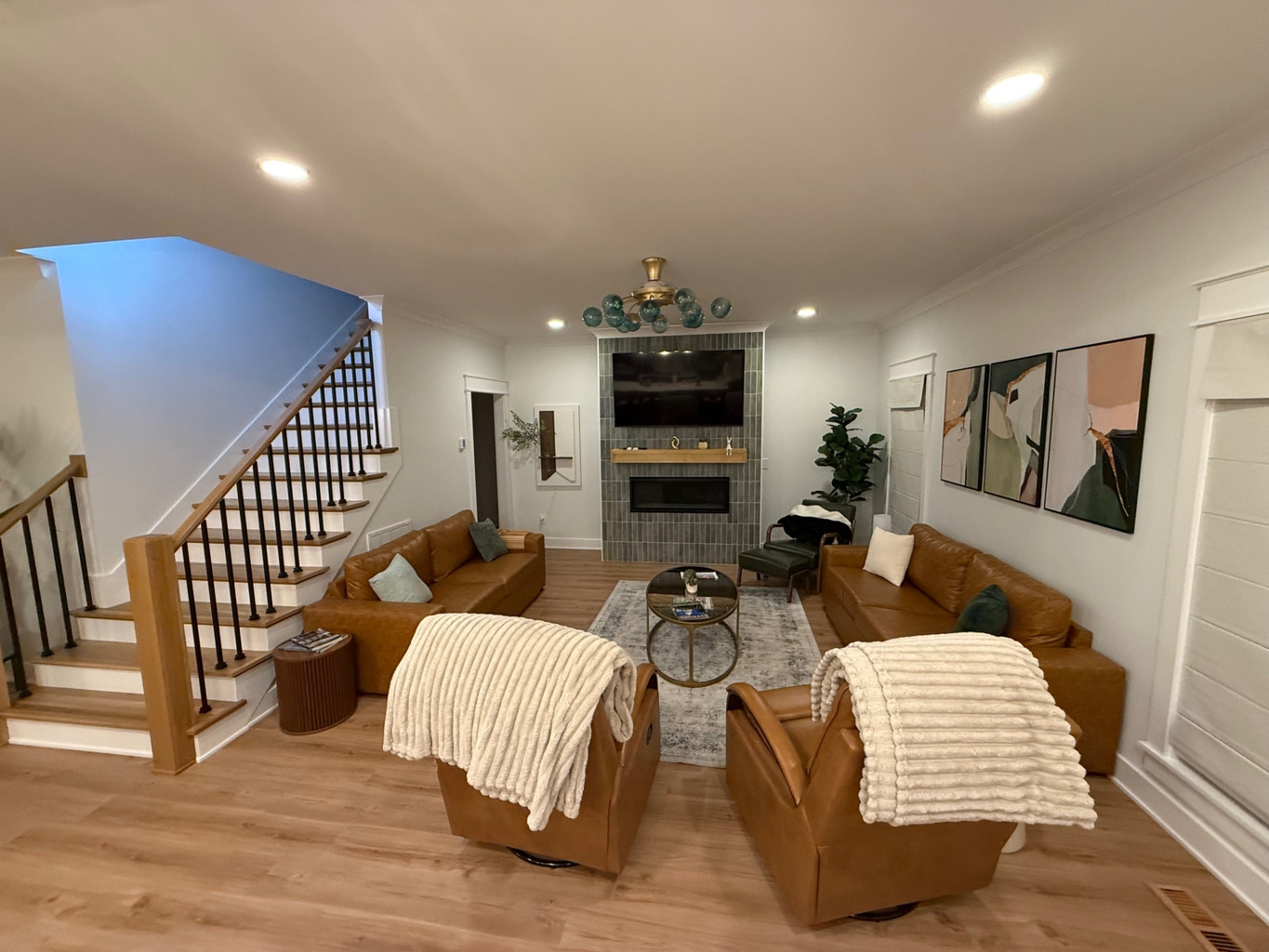 Living area by the kitchen