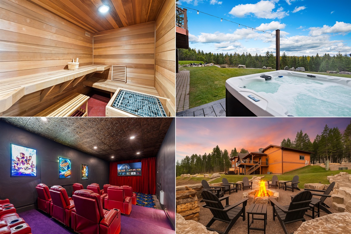 The ultimate home - Saunas, hot tubs, movie theater, fire pit, etc.