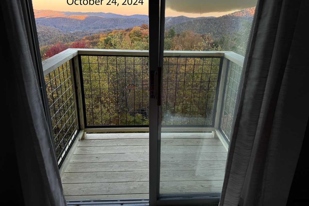 OOPS 2023! Watch Leaves from WishYouWereHere7Devils! Fall Leaf Peeping in NC Mountains has a special view from approx. 3,200 to 6,000 feet elevation to watch the leaves for all of Oct from here!