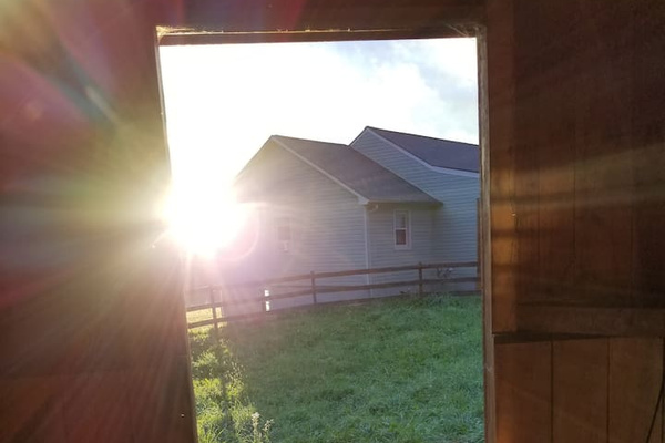 View from barn 