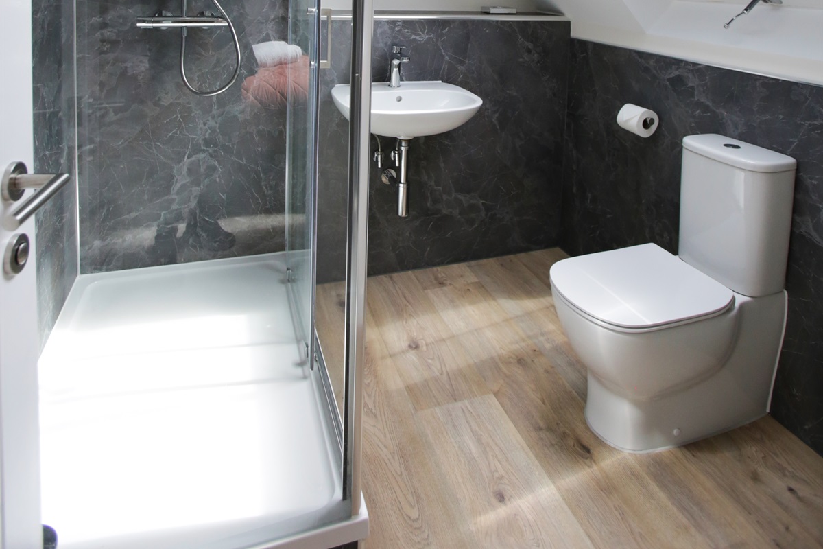 3 bed apt en suite shower room