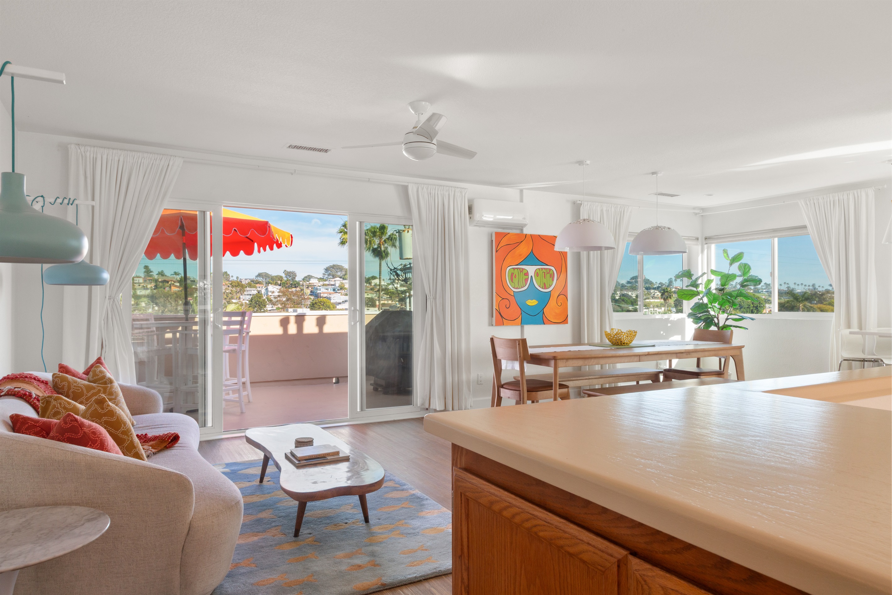 Sitting area and dining room