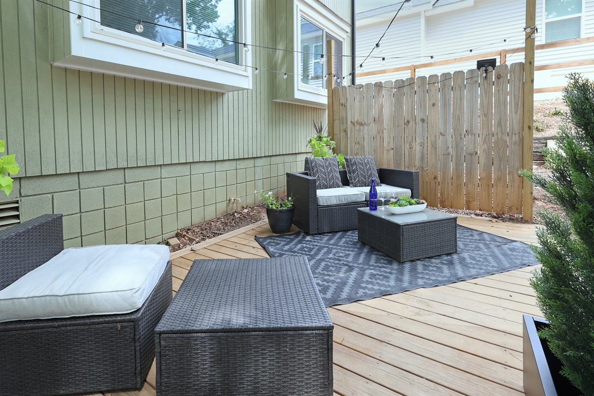 Back Patio-Shared by Unit A & B