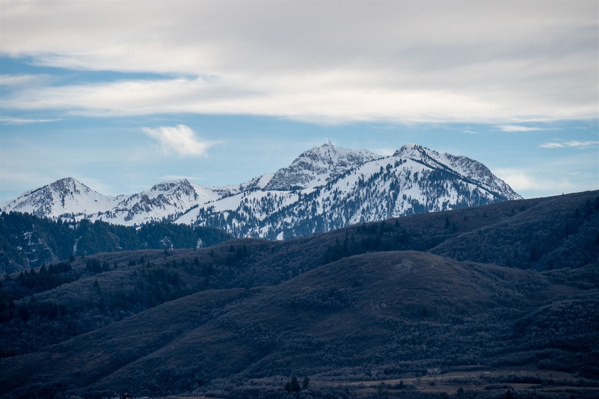 Stunning mountain views of the surrounding Wasatch Range