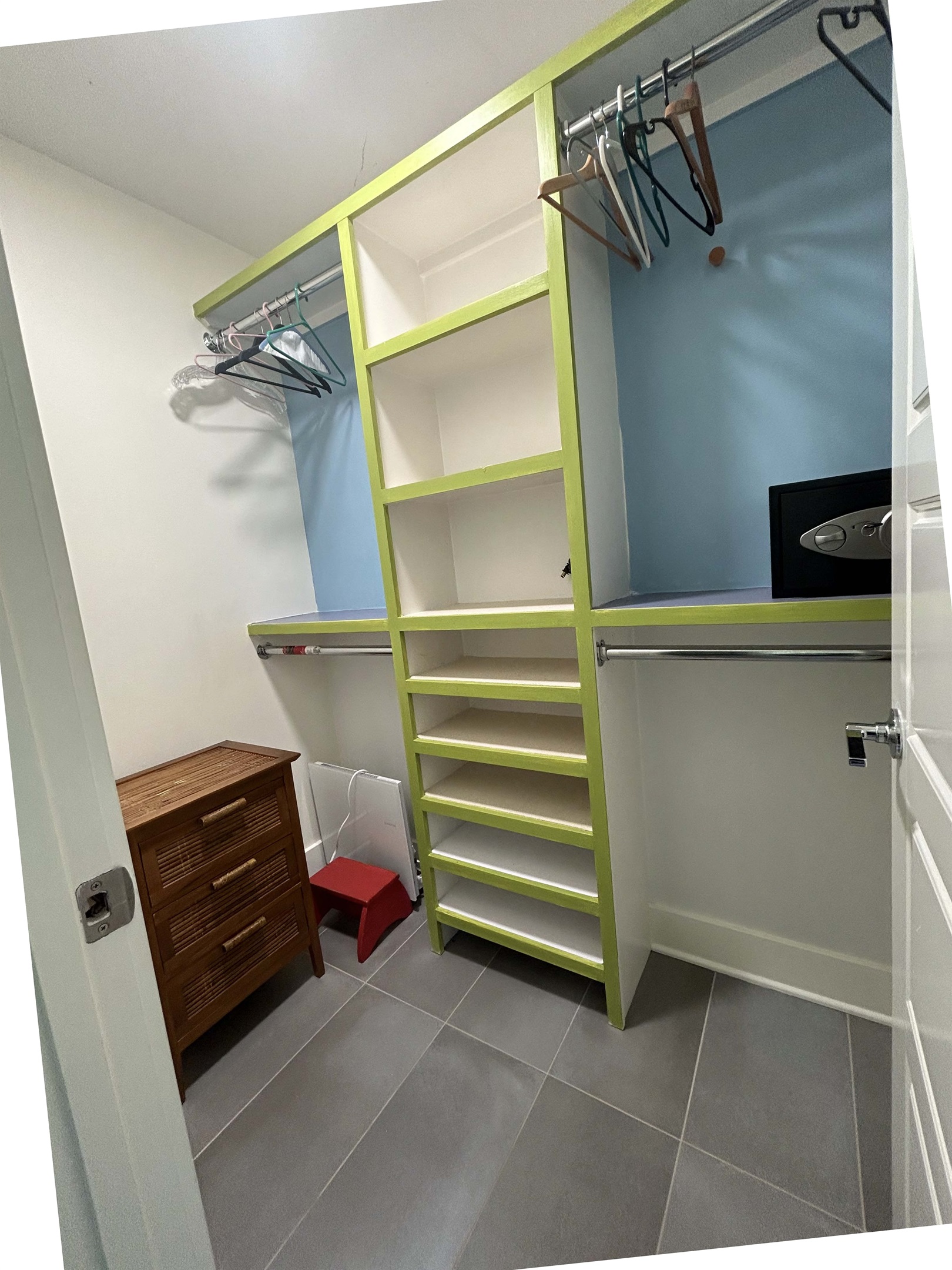 Ample closet space
