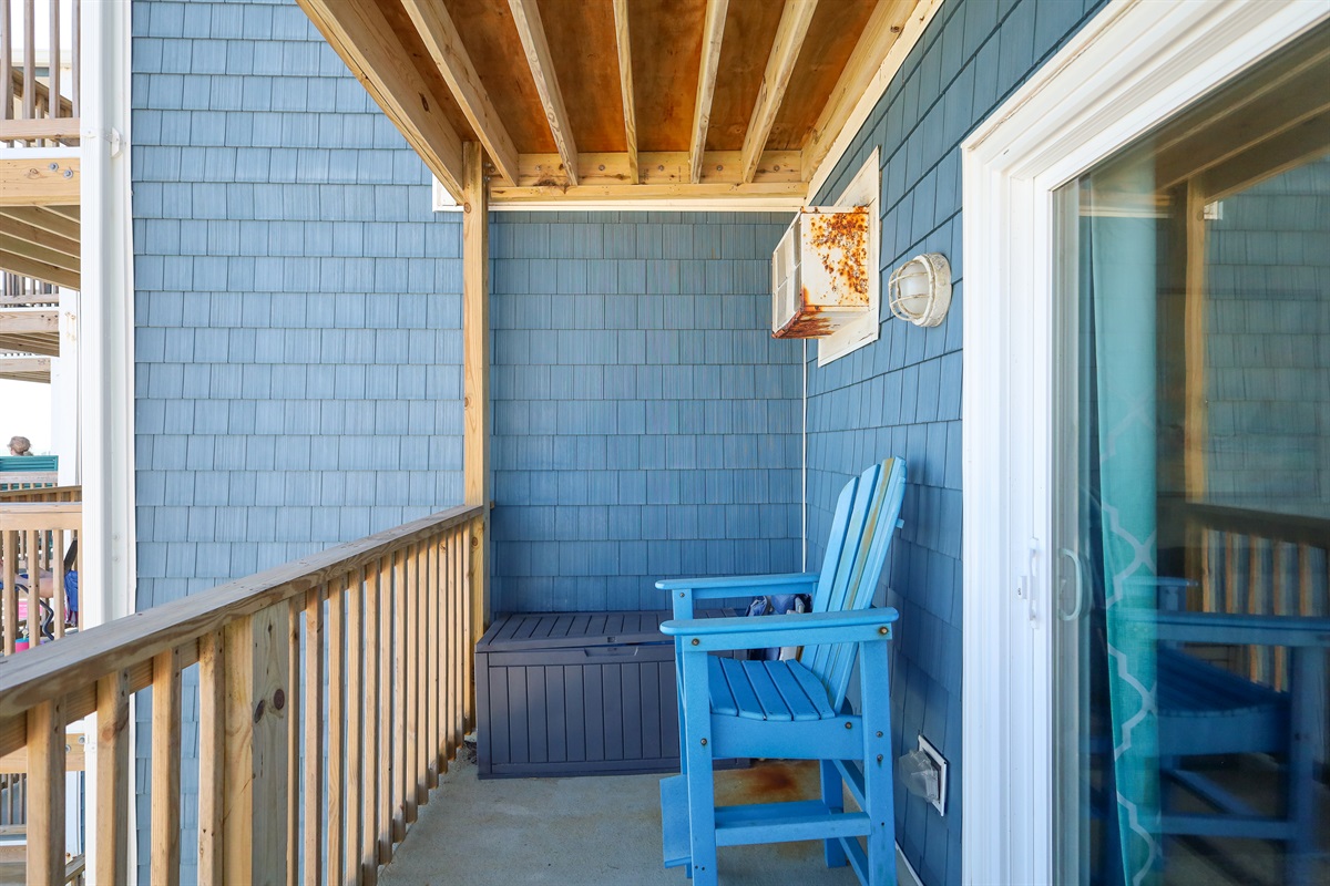 Cozy furniture perfect for soaking in the ocean views