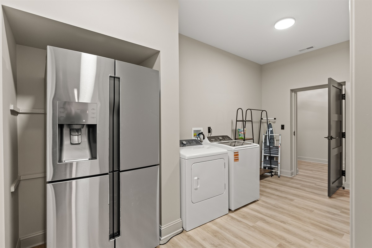 Laundry Area w/ 2nd Refrigerator