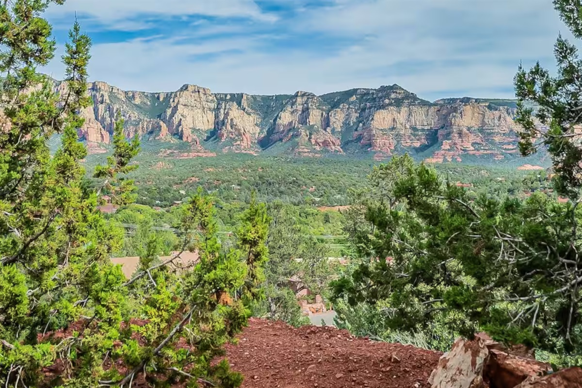 Trail heads right outside the door to explore and experience Airport Mesa Vortex.