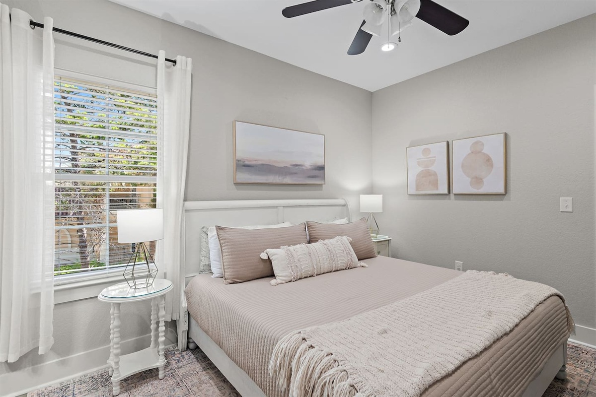 Bedroom #2: King Suite (Second Floor) with Private Bathroom