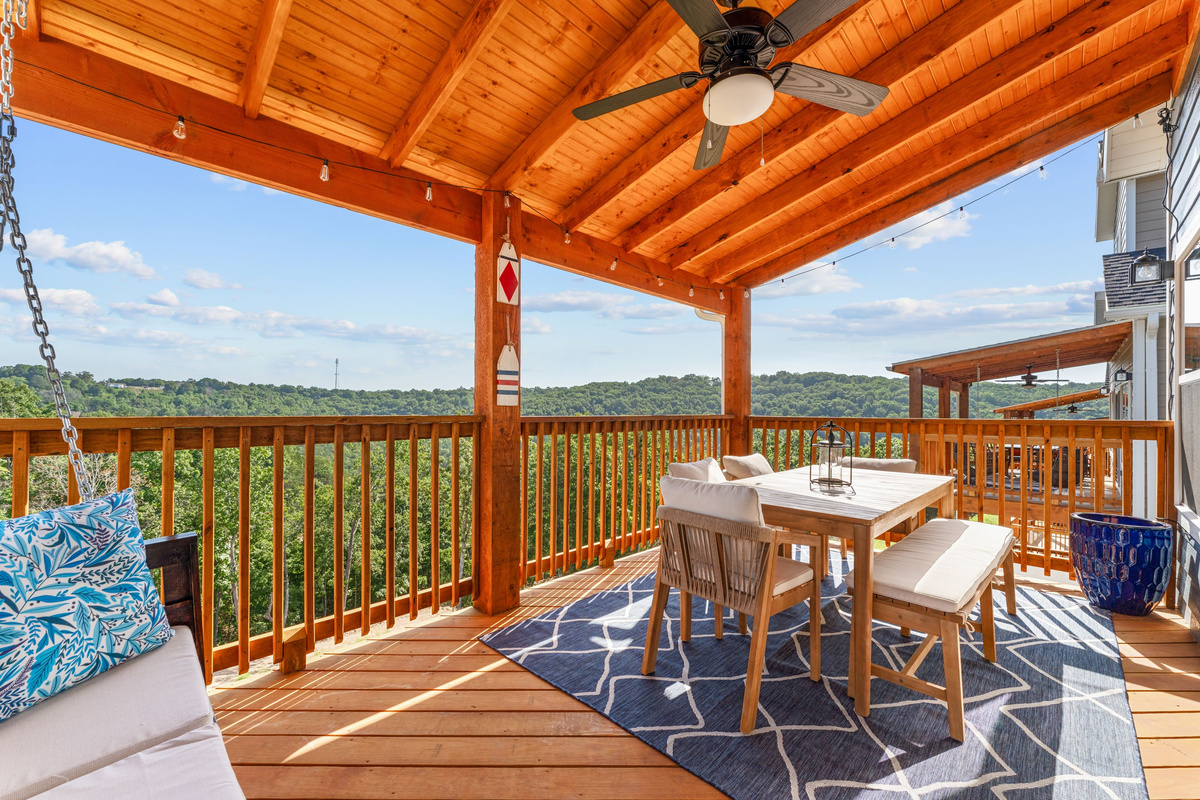 Morning coffee tastes better with peaceful Ozark views and fresh mountain air
