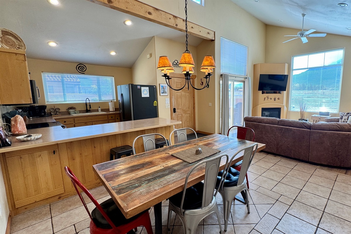 Open concept floor plan