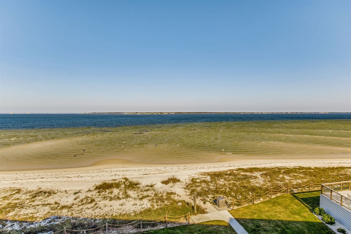 View of the sound from the balcony