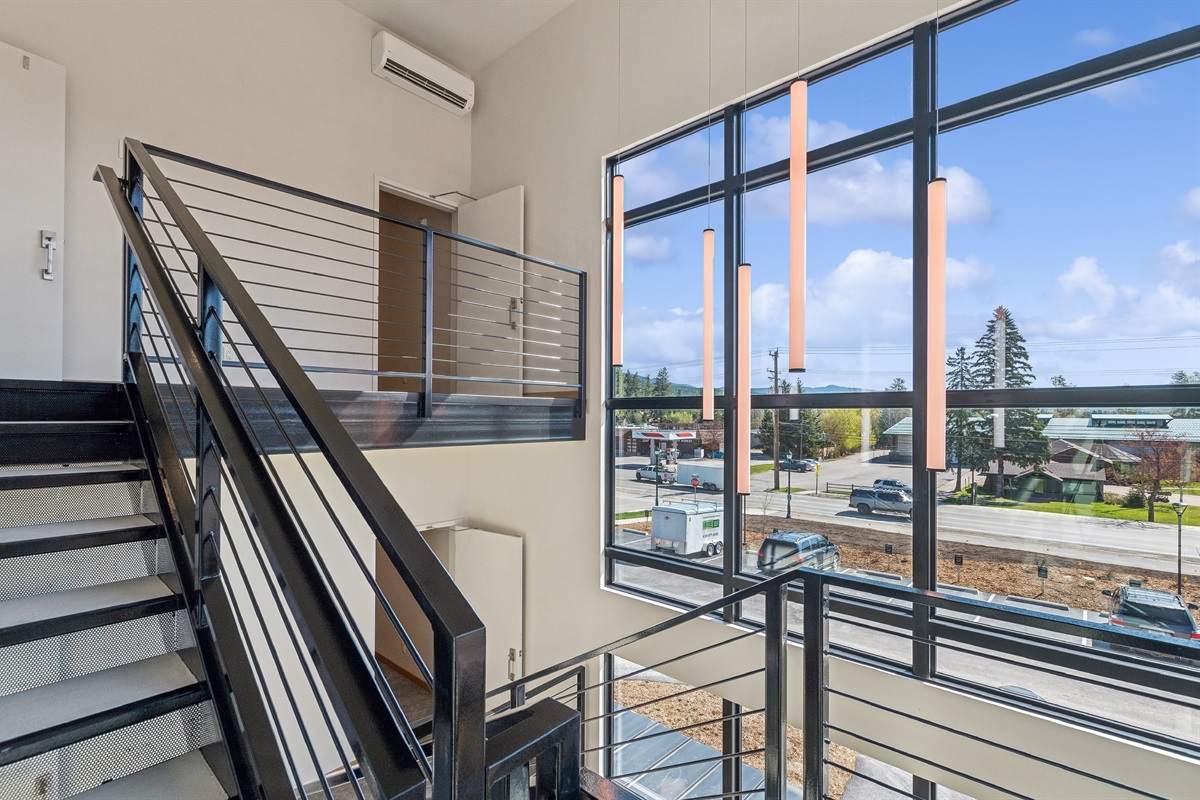 View from the staircase leading to the condo