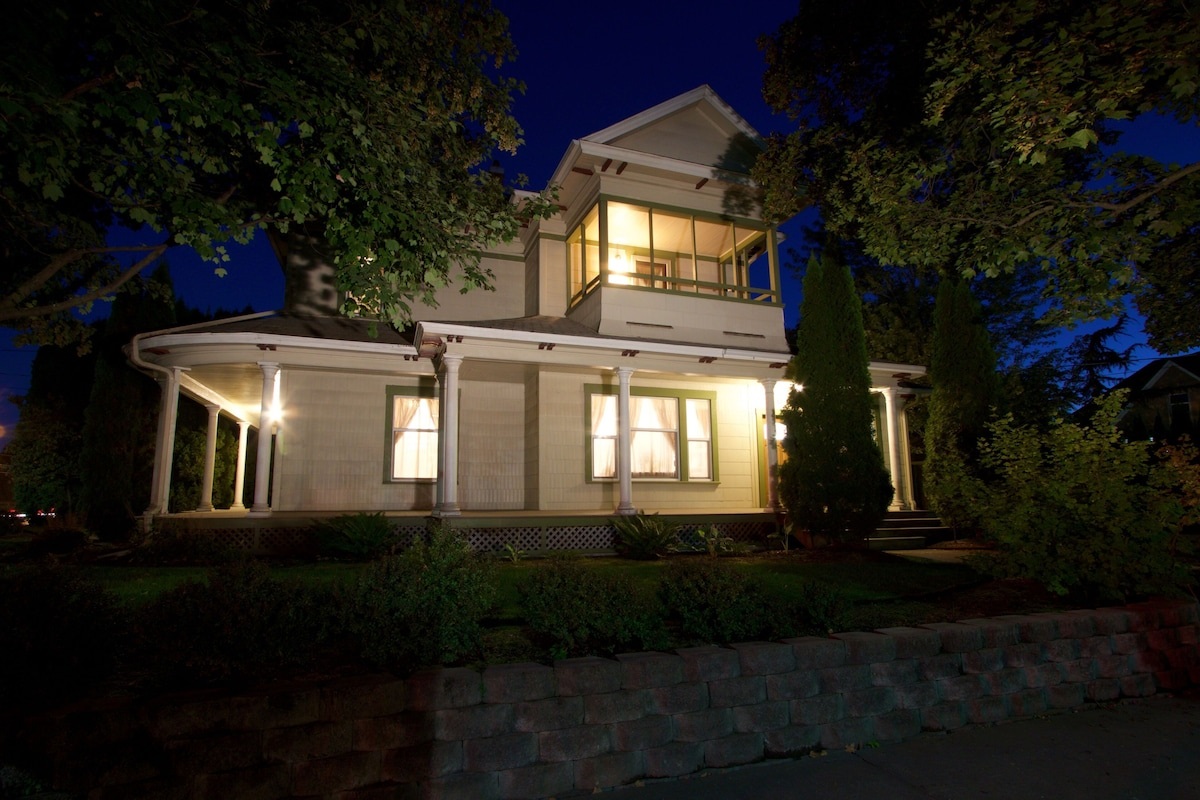 The James McCool House at night! 