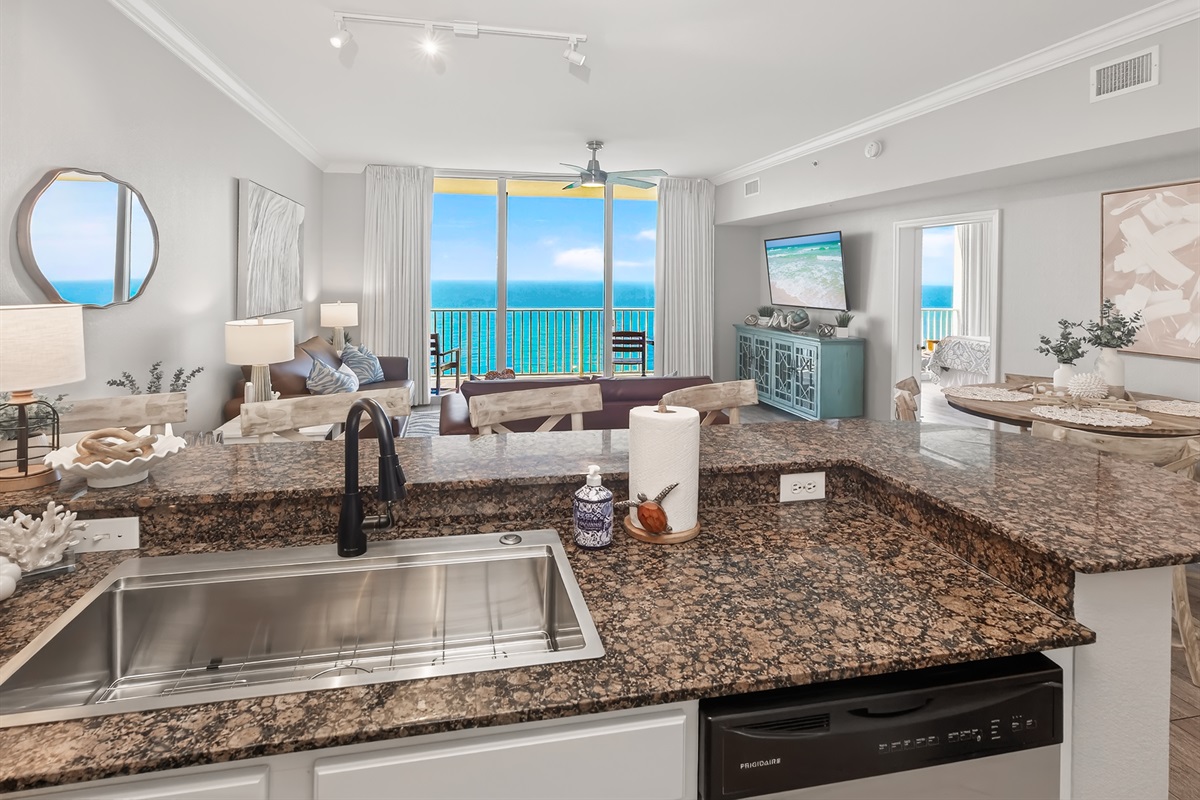 From kitchen to coastline.. in one glance