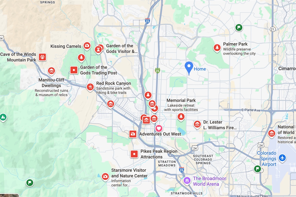 Local Attractions Map: Explore iconic sites and natural wonders just moments from your stay!