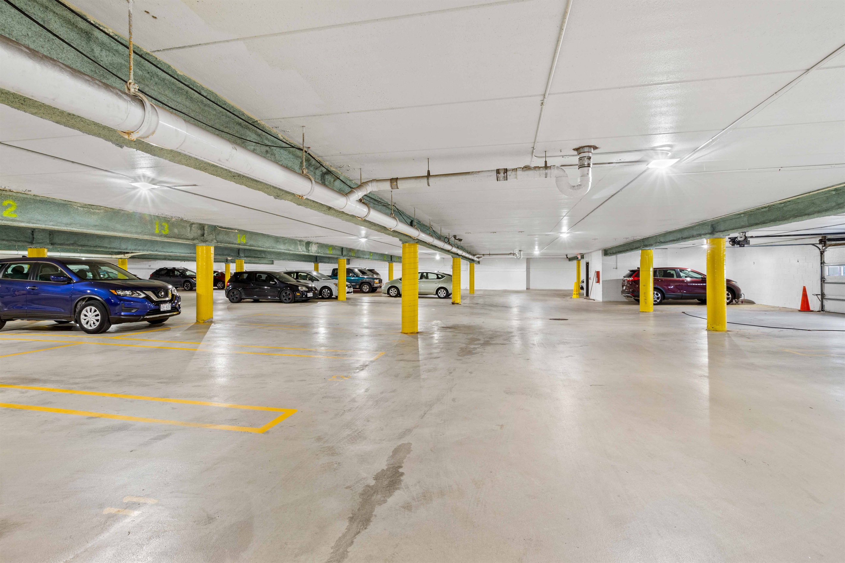 Dedicated underground parking is included for a mid size SUV or smaller.