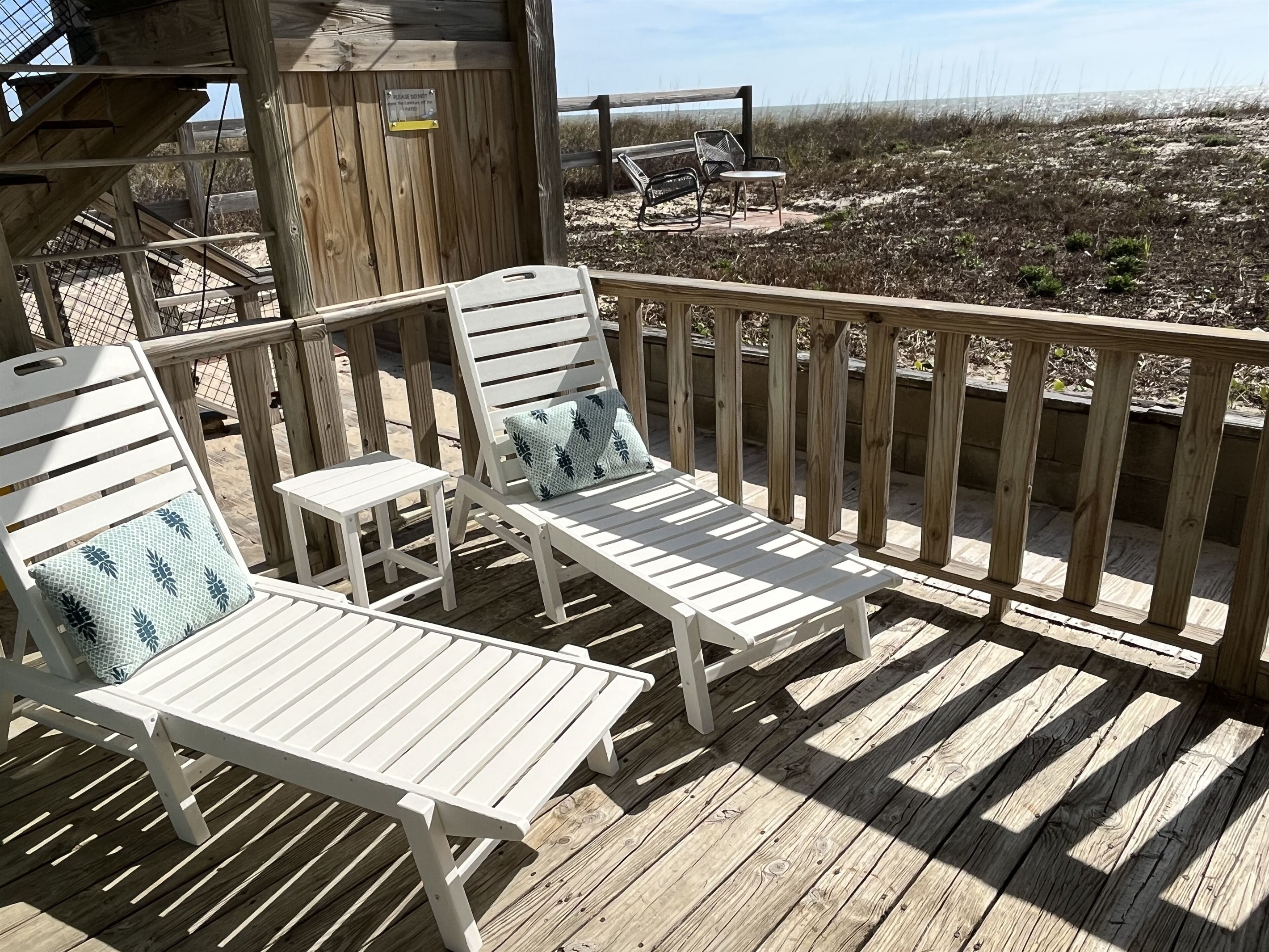 Private Oceanfront Deck