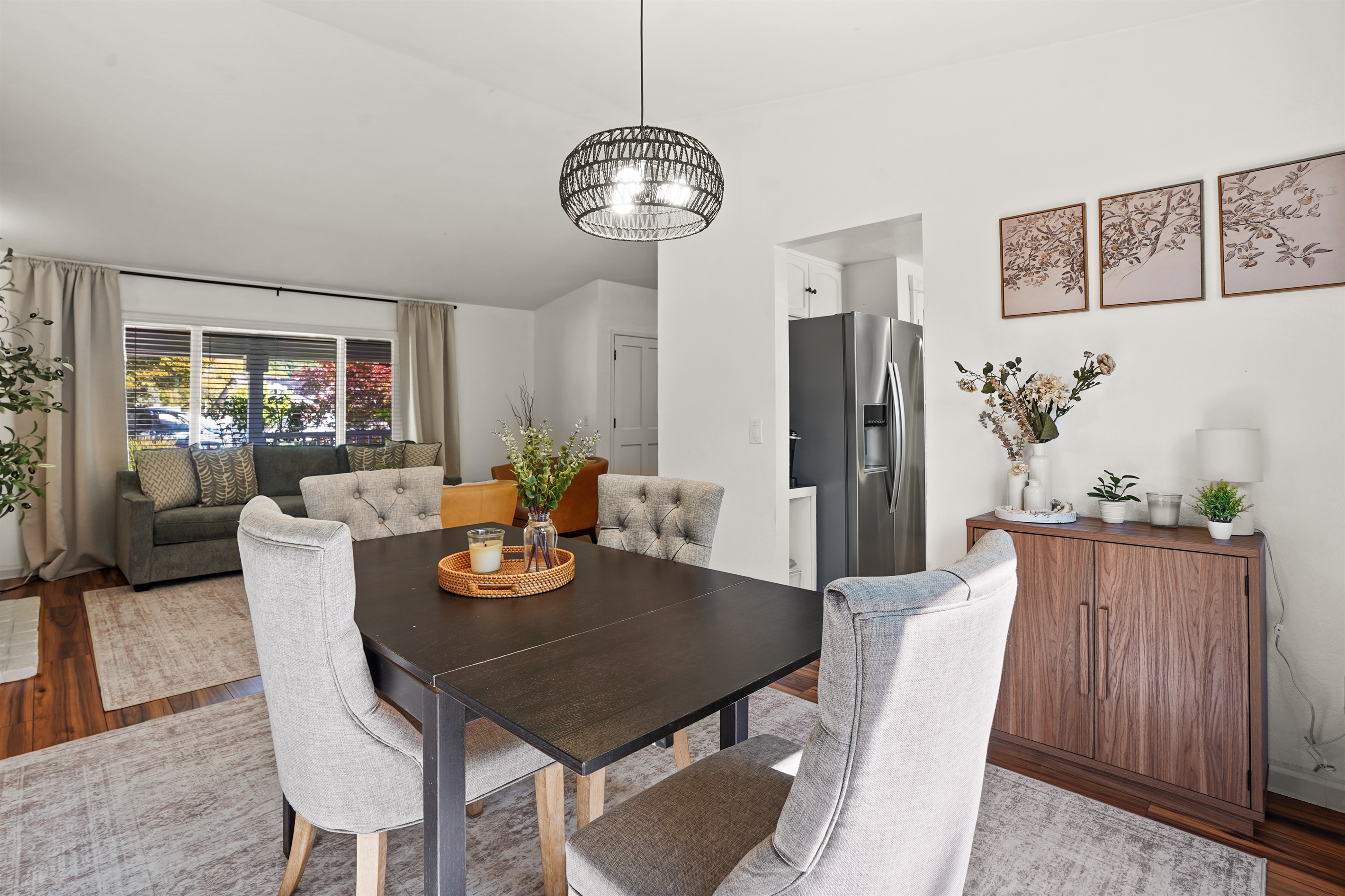 A dining space designed for long dinners, great wine, and even better conversations