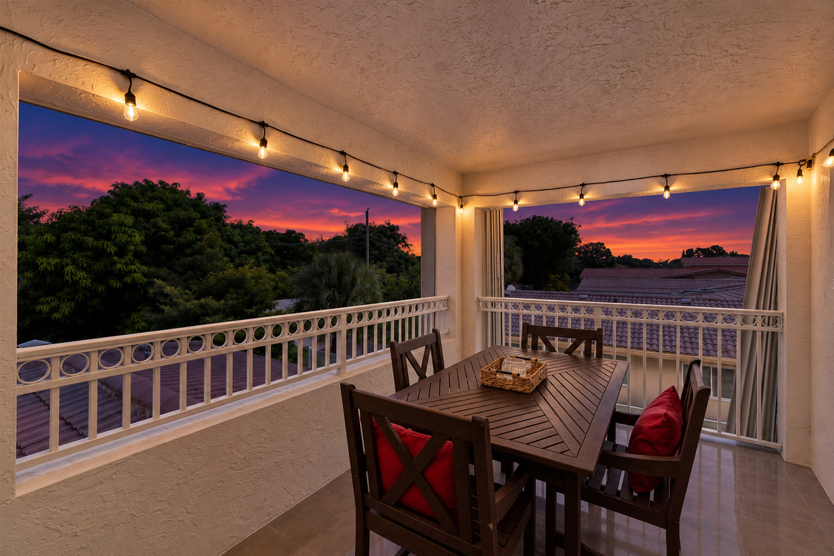Upstairs patio