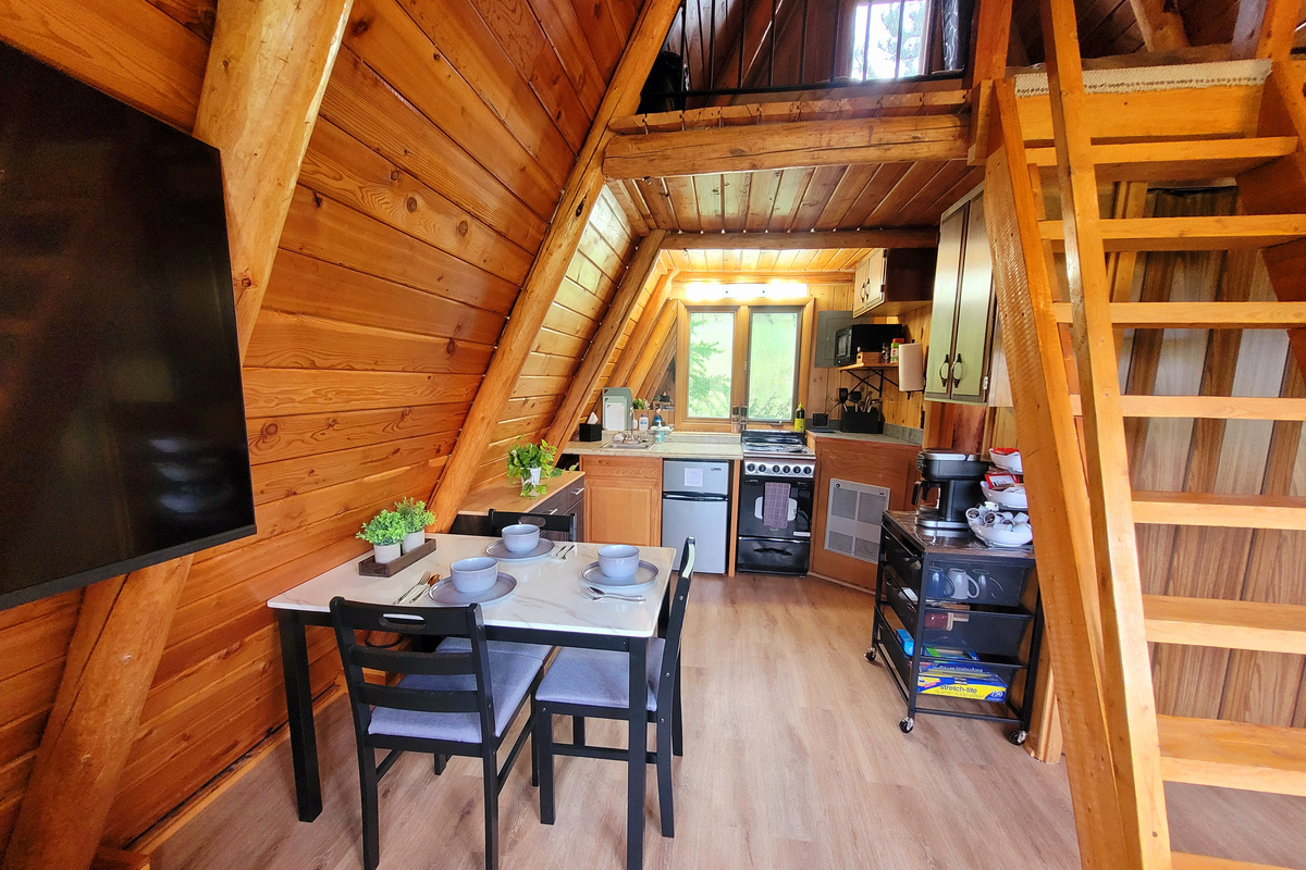 A cozy place to unwind, no matter the season.