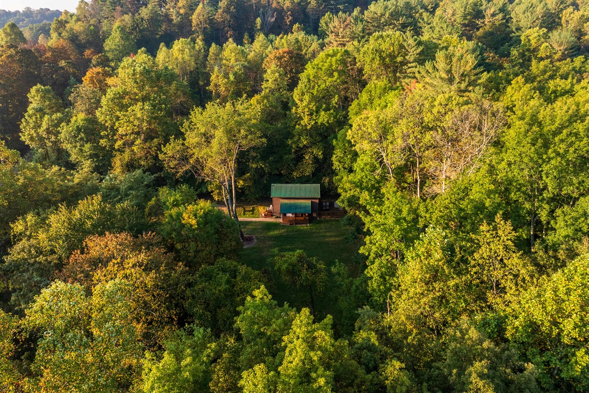 Surrounded by woods with hiking trails!