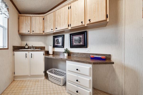 Laundry Room Utility Sink and Counterspace