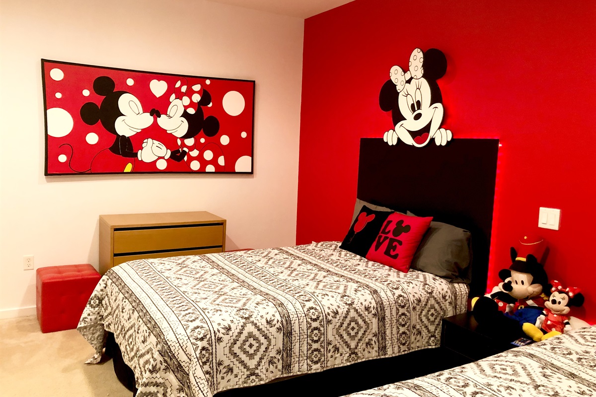 Mickey and Minnie guest bedroom