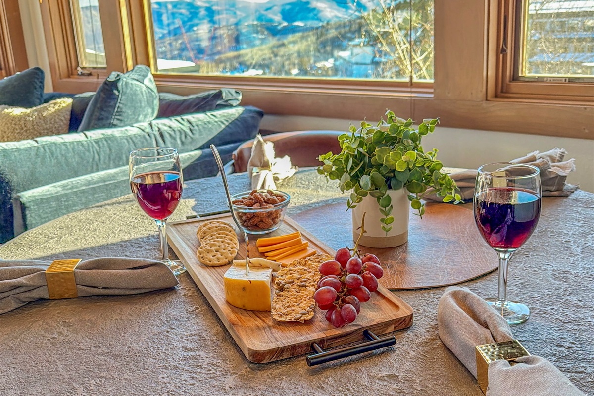 …and setting out some tasty treats to be enjoyed together.