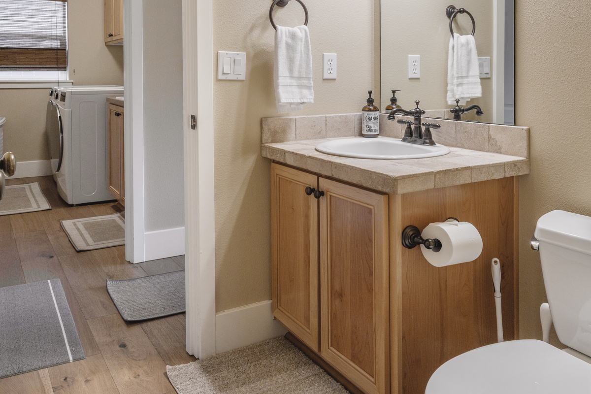 Half bath on the main floor.