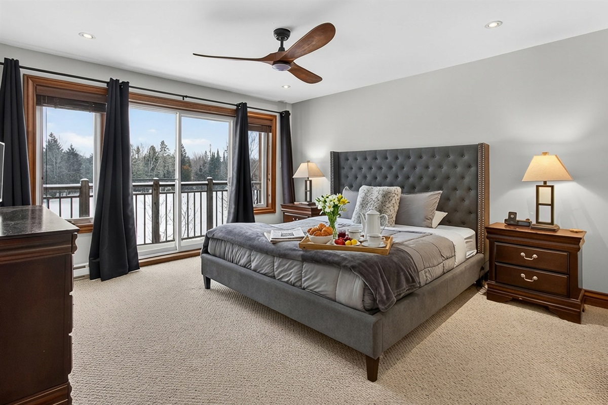 Beautiful views from your cosy bed