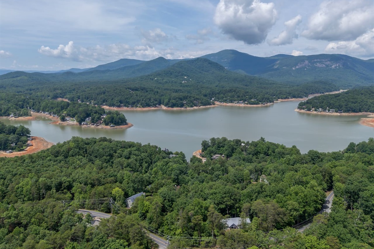Upper drone view