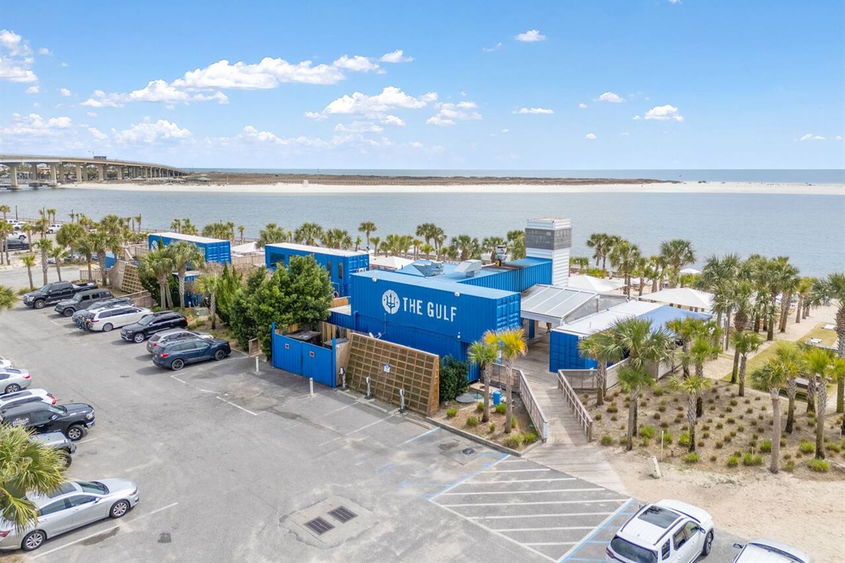 Nearby - check out The Gulf waterfront restaurant and bar