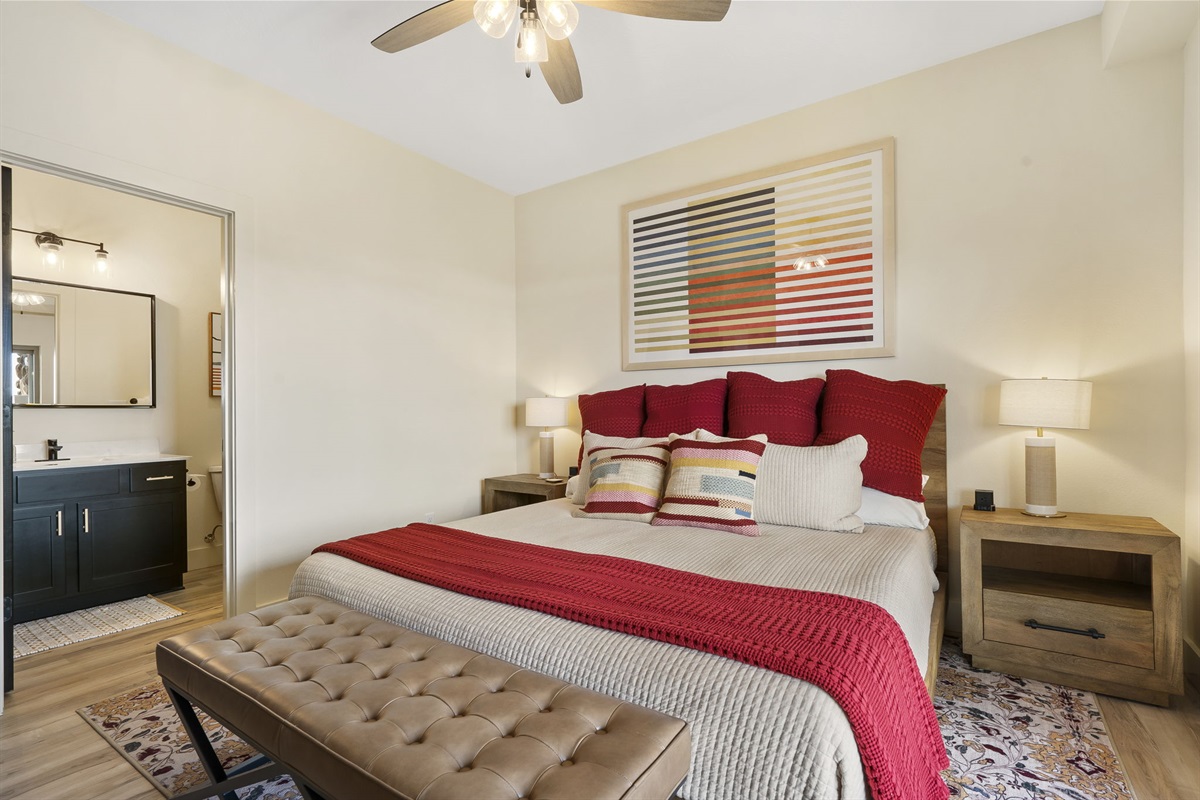 Entry level: King Bedroom #3 w/ ensuite bath