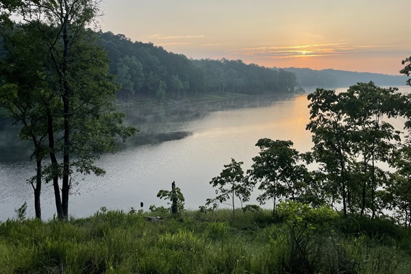 Sunrise at the lake is amazing