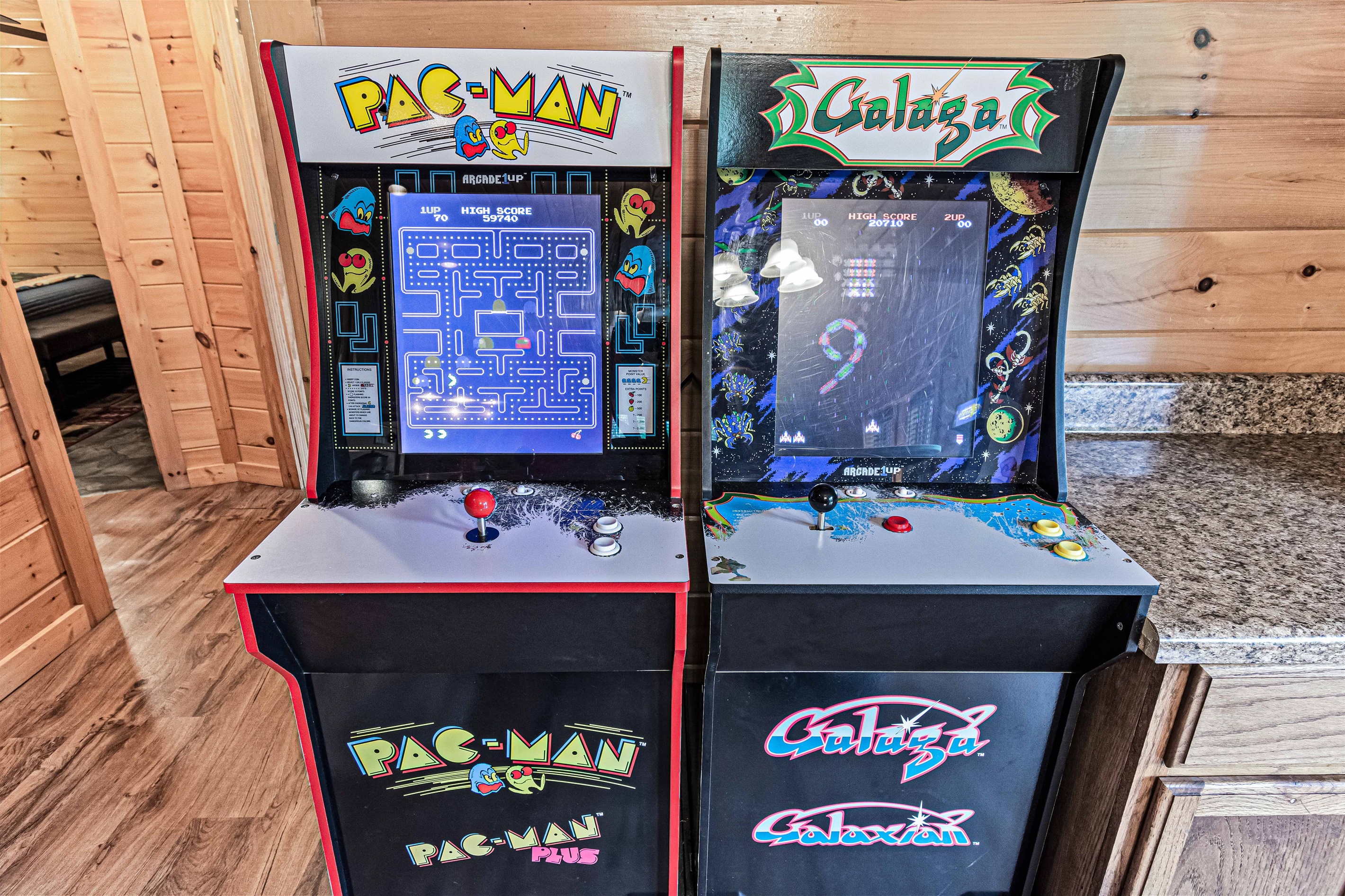 Pac-Man & Galaga: Get ready for some retro gaming action!