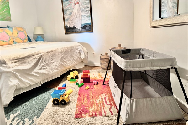 Bedroom 2 with Crib Available
