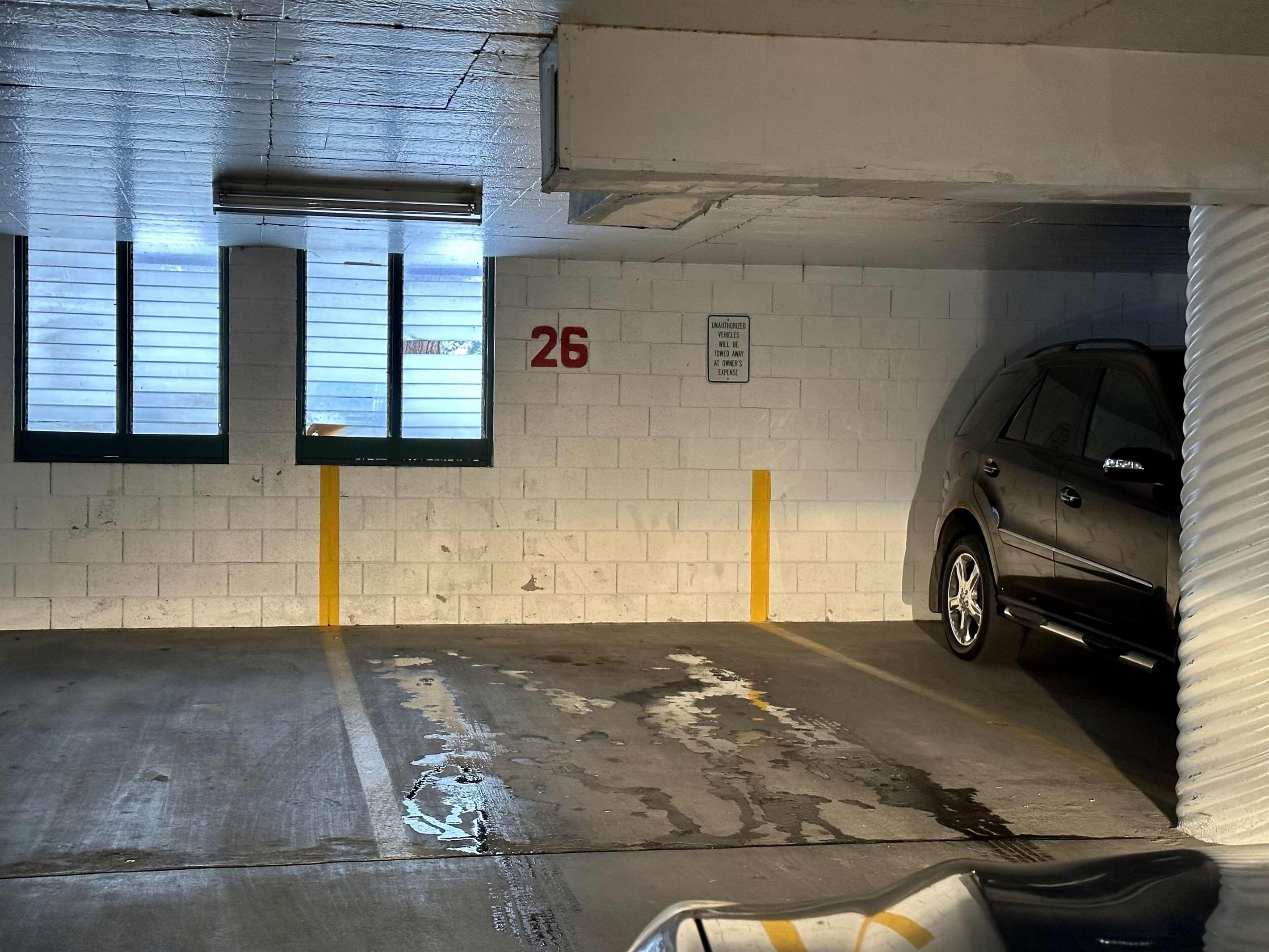 Assigned underground parking.  #26