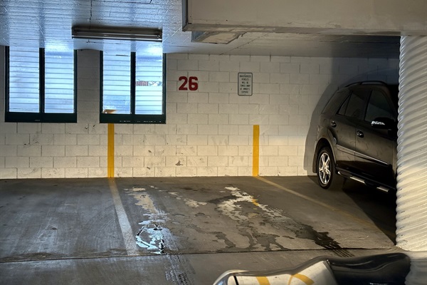 Assigned underground parking.  #26