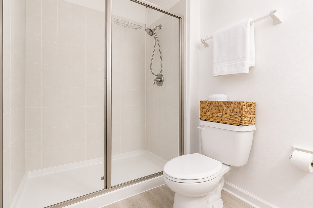 Bathroom with Access to Patio and Pool