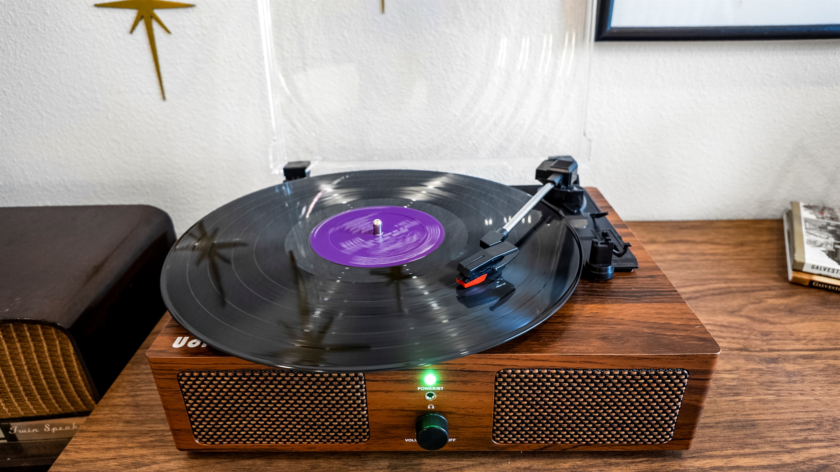 Enjoy our collection or records or bring your own!