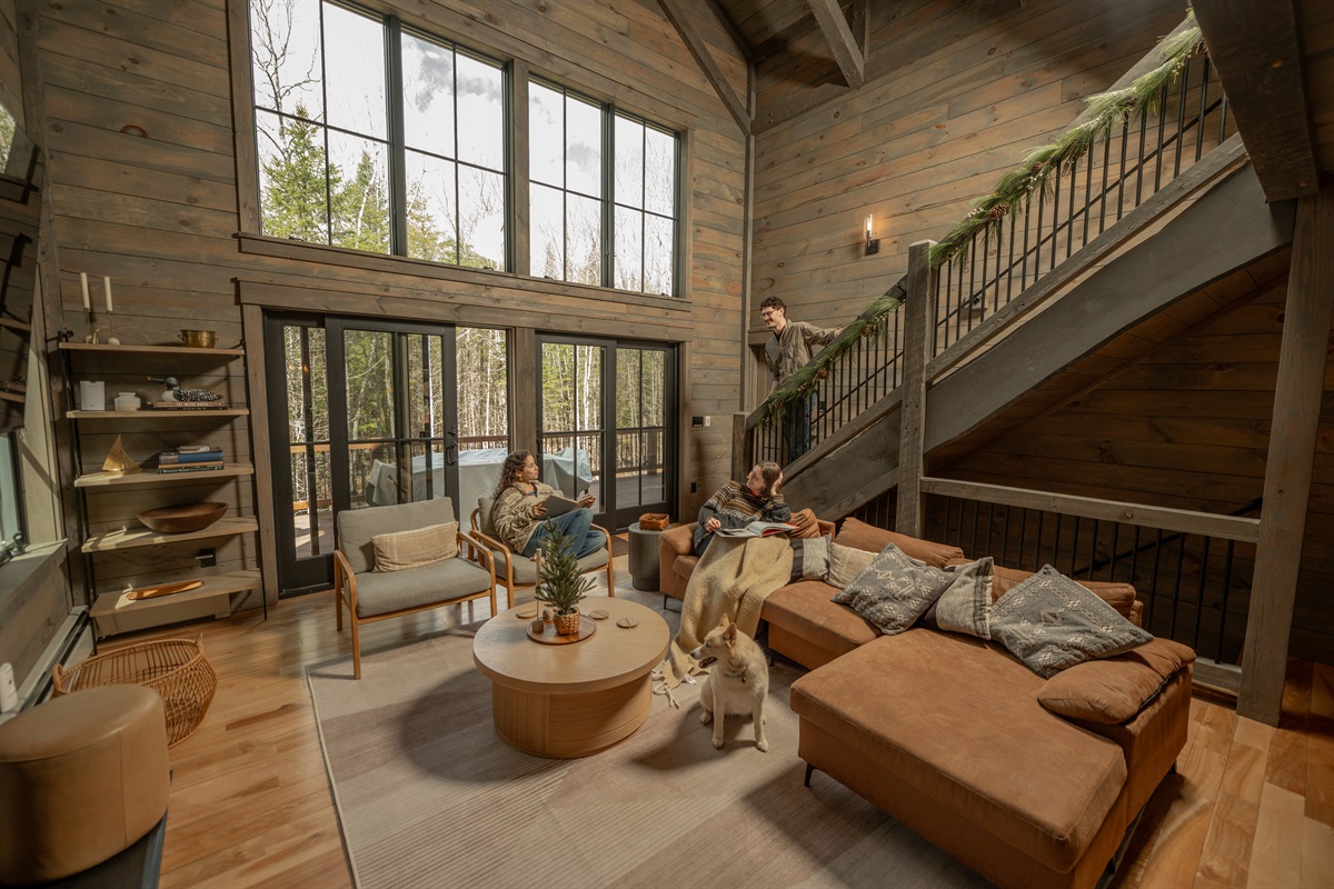 The Great Room is designed for long conversations, cozy nights, and gathering together.