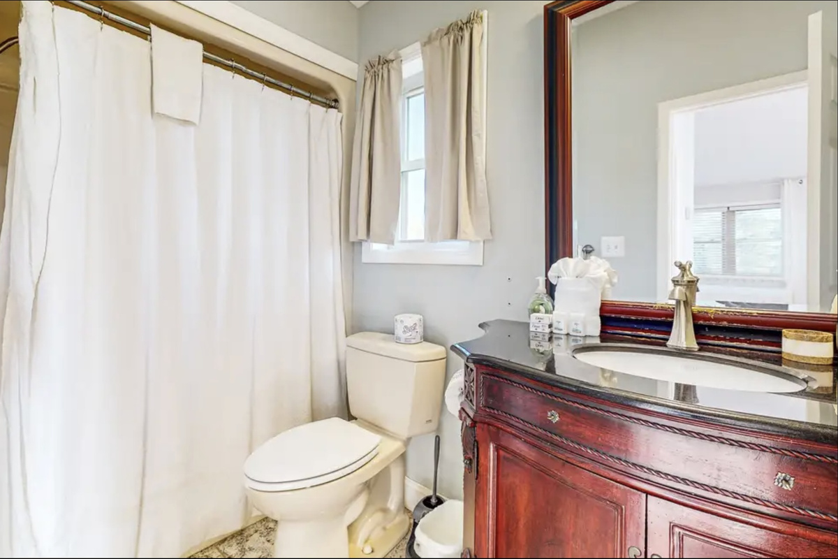 Loft area bathroom