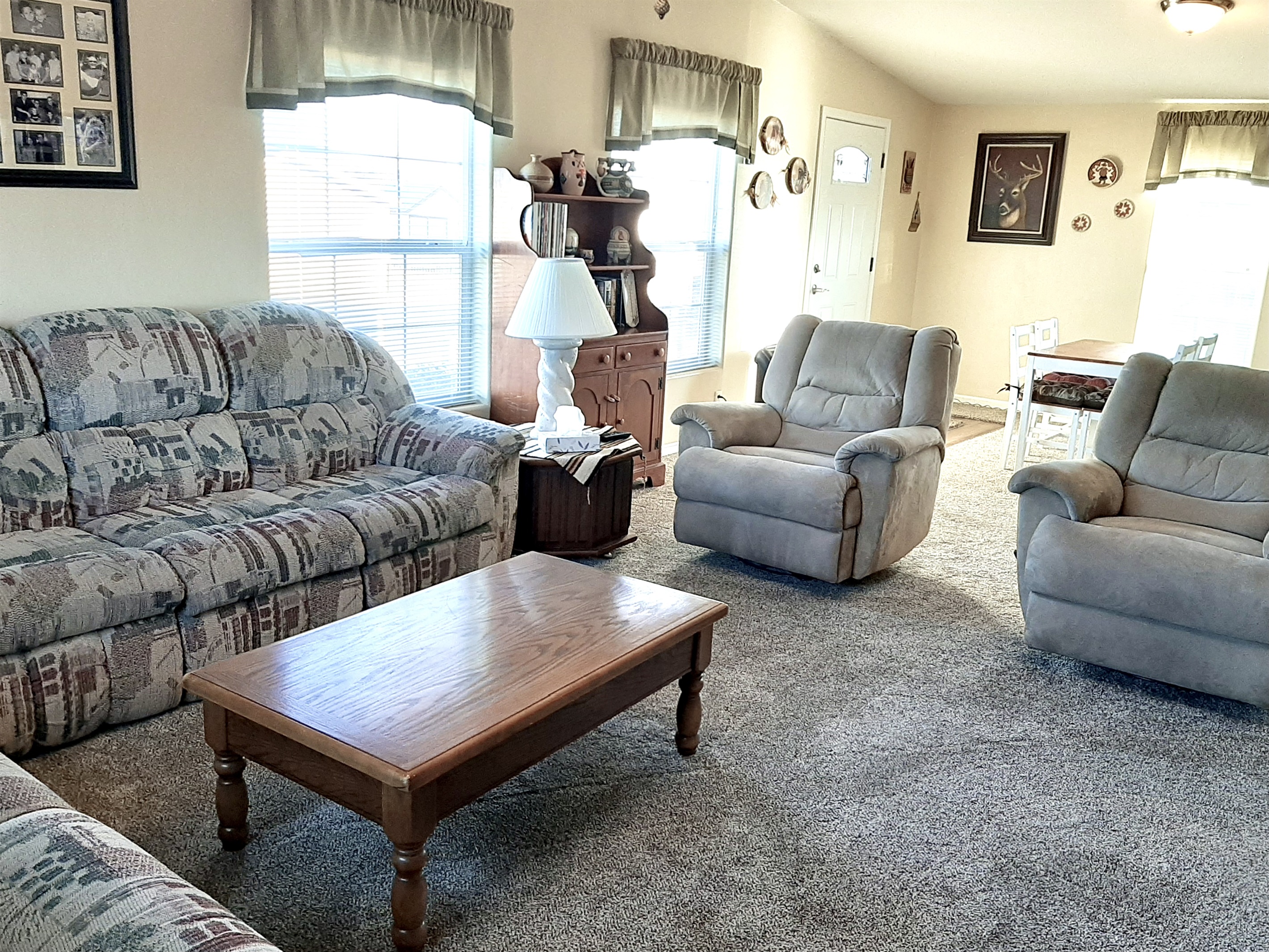 Judy's family room, separate exit door