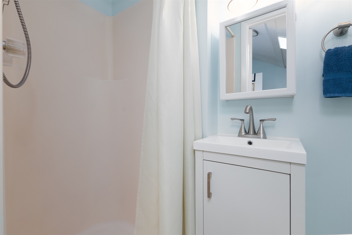 Shower in loft bathroom