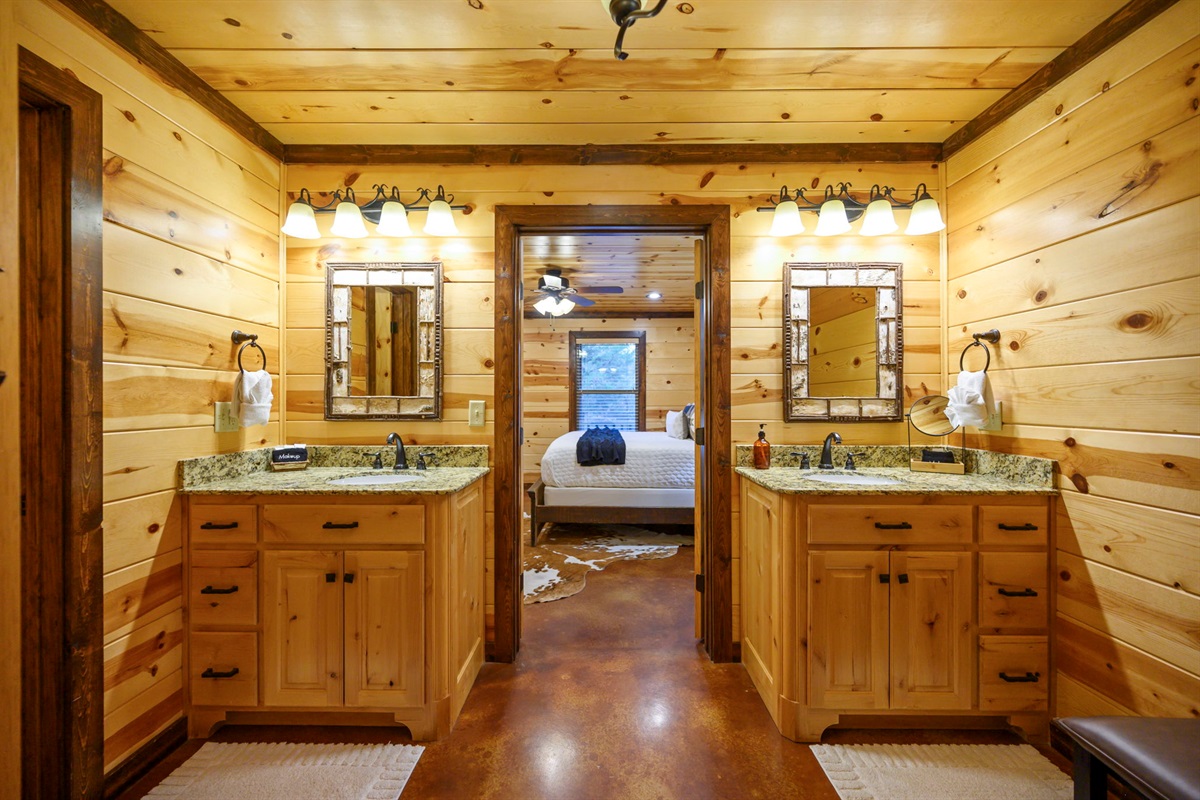 Double Vanity Bathroom ✨ Spacious, bright, and made for unwinding
