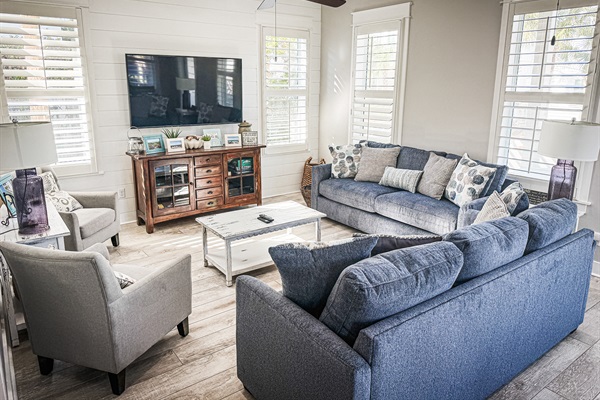 Bright and inviting living room, perfect or unwinding and family time