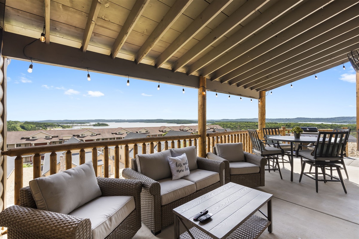 Gorgeous Table Rock Lake view from the back patio